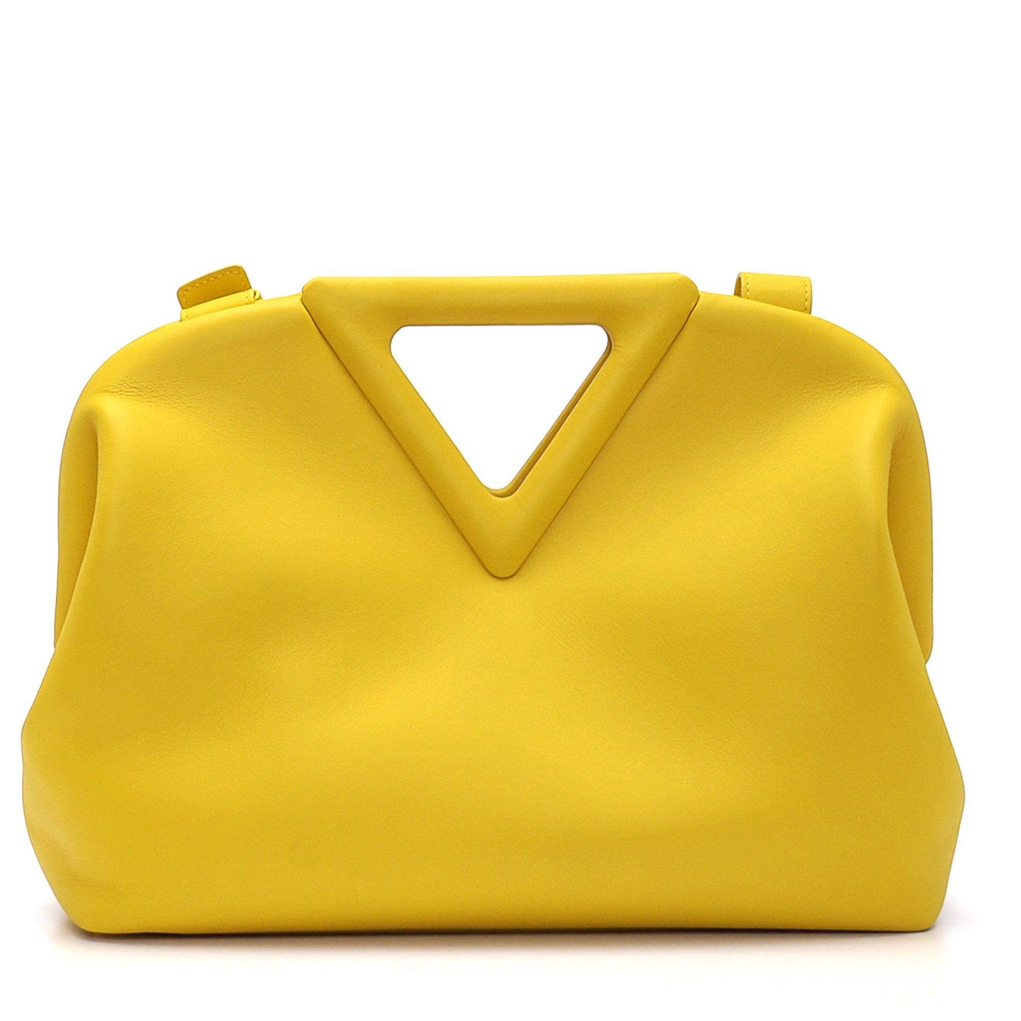 Bottega Veneta - Lemon Calfskin Leather Point Bag